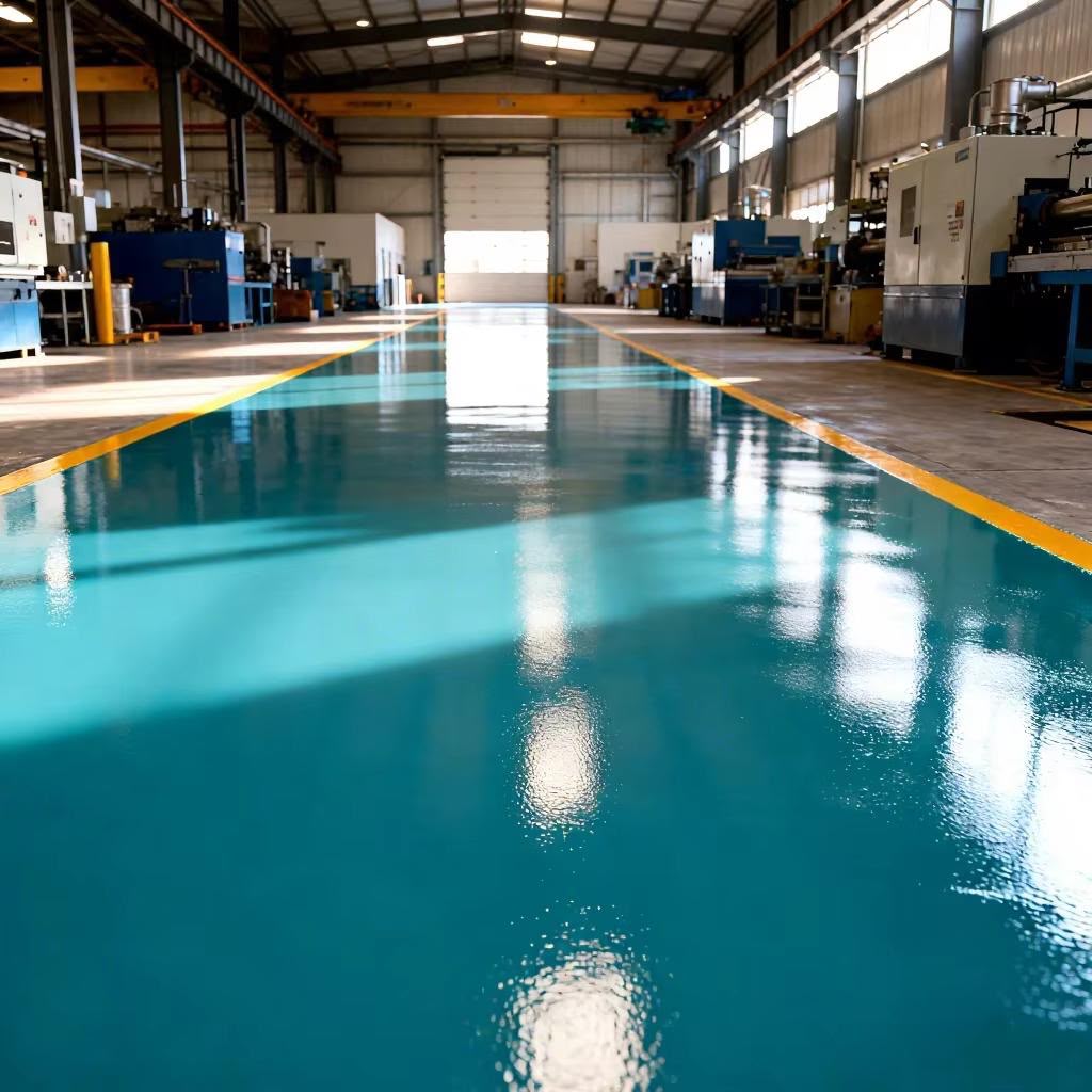 Referensi lantai epoxy area industri